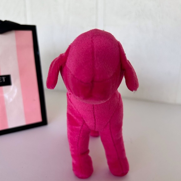 PINK VICTORIAS SECRET PLUSH VELVET PINK DOG NWT - Picture 13 of 14